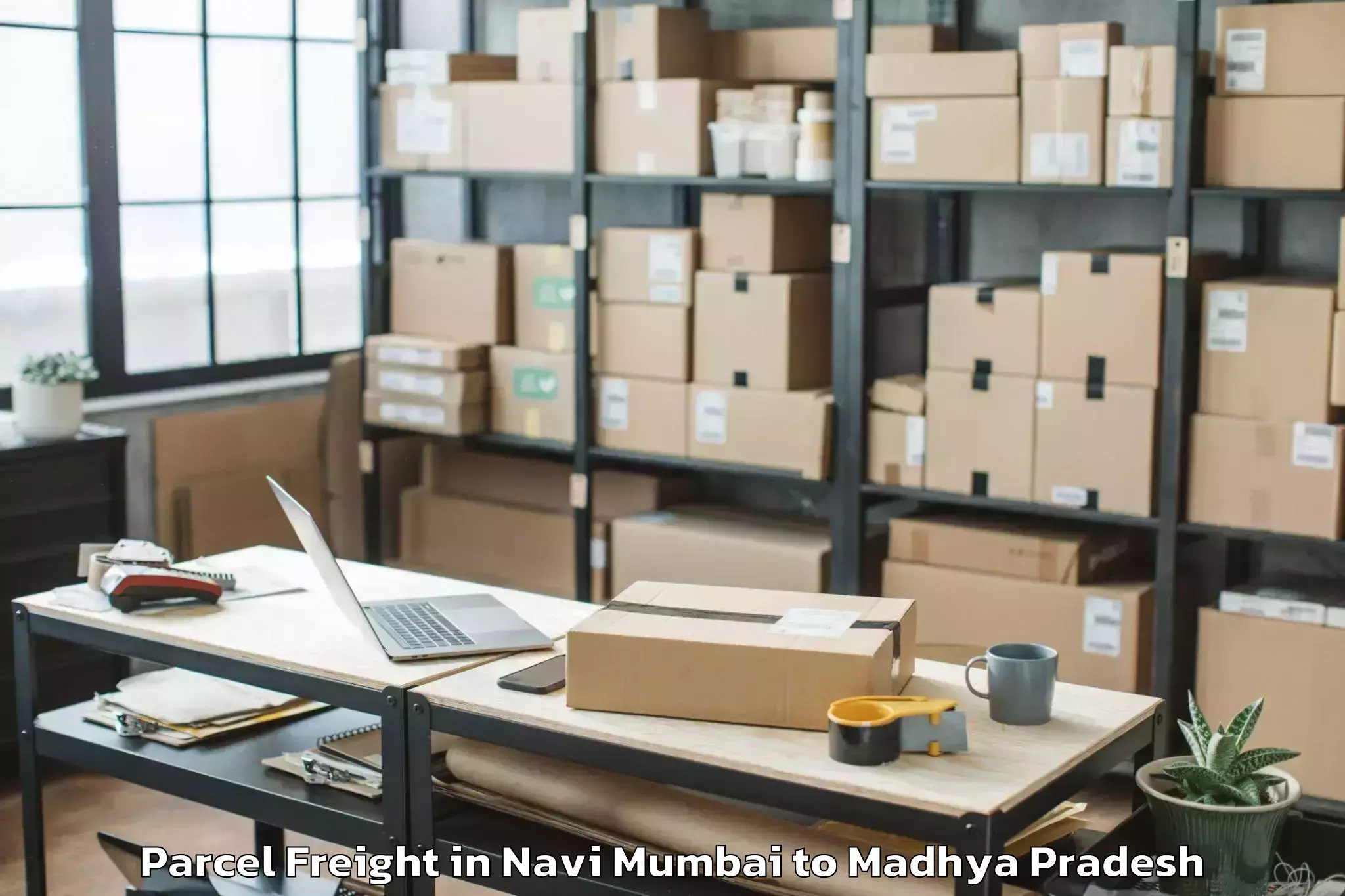 Professional Navi Mumbai to Kukshi Parcel Freight